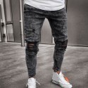 Men's Pants New Model Ripped Style Young Swag