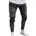 Men's Pants New Model Ripped Style Young Swag