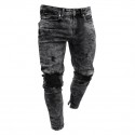 Men's Pants New Model Ripped Style Young Swag