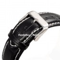 Watch Elegant Black Gold Luxury Men's Automatic Leather