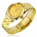 Relógio Clássico Masculino Cor Ouro Dourado Elegante Formal Automático