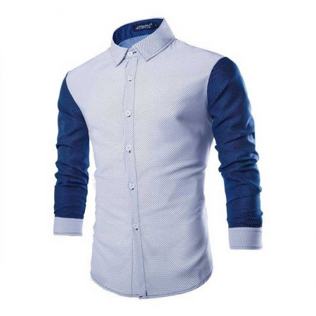 Shirt Slim Fit Casual Male Balls Minimalists