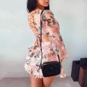 Women's jumpsuit Floral Chiffon long sleeve light and loose fabric