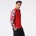 Social Shirt Long Sleeve Men's Print Style Ballads Fashion