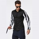 Social Shirt Long Sleeve Men's Print Style Ballads Fashion