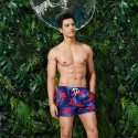 Short de Praia Masculino Estampado Florido Tamanho Curto