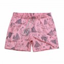 Short Pink male fashion beach print Florida with adjustable haul