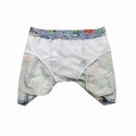 Short Pink male fashion beach print Florida with adjustable haul