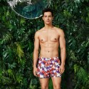 Bermuda Tropical Fruit Print men's swimwear
