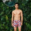 Bermuda Tropical Fruit Print men's swimwear