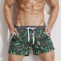 Summer new fashion men's Short bamboo prints