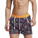 Summer new fashion men's Short bamboo prints