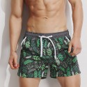 Summer new fashion men's Short bamboo prints