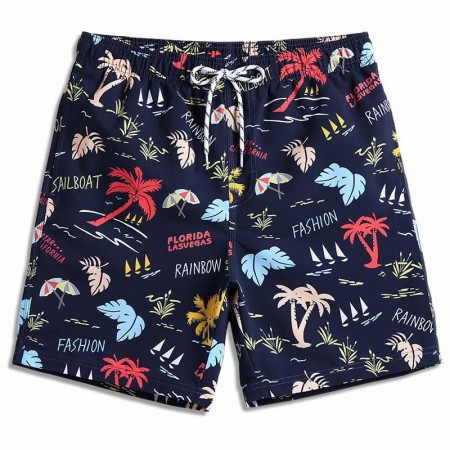 Men's Short summer holiday palm trees