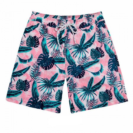 Bermuda de Praia com Estampas Florais Masculino Coleção do Verão