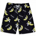 Bermuda Casual Masculina Estampa de Fruta Banana Geek Nerd