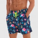 Bermuda Masculina Estampada Floral e Abacaxi Moda Batedeira do Verão