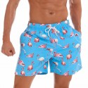 Bermuda Casual com Desenhos de Frutas Masculino Moda Verão