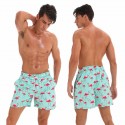 Bermuda Casual com Desenhos de Frutas Masculino Moda Verão