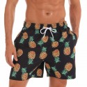 Bermuda Casual com Desenhos de Frutas Masculino Moda Verão