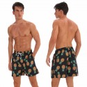 Bermuda Casual com Desenhos de Frutas Masculino Moda Verão