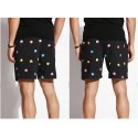 Short Preto de Banho Masculino Geek Pac-Man Surf Tumblr Moda Jovem