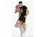 Short Preto de Banho Masculino Geek Pac-Man Surf Tumblr Moda Jovem