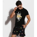Men's Black Bath Short Geek Pac-Man Surf Tumblr young Fashion