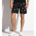 Short Preto de Banho Masculino Geek Pac-Man Surf Tumblr Moda Jovem