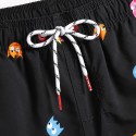 Men's Black Bath Short Geek Pac-Man Surf Tumblr young Fashion