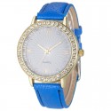 Watch Casual Female Colored with Crystal Fashion Look Cheap