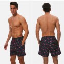 Short Casual Masculino Estampa Animal de Aves Moda Praia