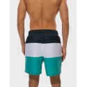 Bermuda Listrada Vermelha Masculina Casual Calitta