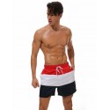 Men's Casual Calitta red striped Bermuda Shorts