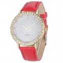 Watch Casual Female Colored with Crystal Fashion Look Cheap