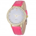 Watch Casual Female Colored with Crystal Fashion Look Cheap