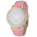 Watch Casual Female Colored with Crystal Fashion Look Cheap