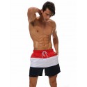 Short Casual Masculino Fit de Treino Listrado Poliester