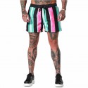 Short Listrado Masculino de Praia Summer Casual Estilo Jovem Moderno