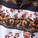 Summer Floral striped short sleeve fashion beach shirt