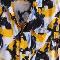 Men's button Shirt short sleeve fashion Beach ink stains