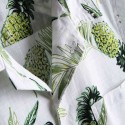 Camisa Abacaxi Floral Moda Havaiana Masculina Plus Size Tamanho Grande
