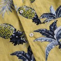 Camisa Abacaxi Floral Moda Havaiana Masculina Plus Size Tamanho Grande