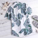 Plus Size Hawaiian Men's Short sleeve button large size shirt