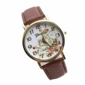 Floral Clock Female Colored Fashion Casual Geneva Delicado Beautiful