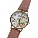 Floral Clock Female Colored Fashion Casual Geneva Delicado Beautiful