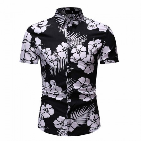 Camisa Masculina Novo Estilo Florida Verão Moda Praia