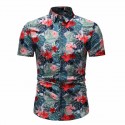 Camisa Masculina Novo Estilo Florida Verão Moda Praia