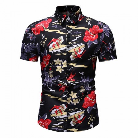 Camisa Masculina Novo Estilo Florida Verão Moda Praia