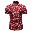 Camisa Masculina Novo Estilo Florida Verão Moda Praia